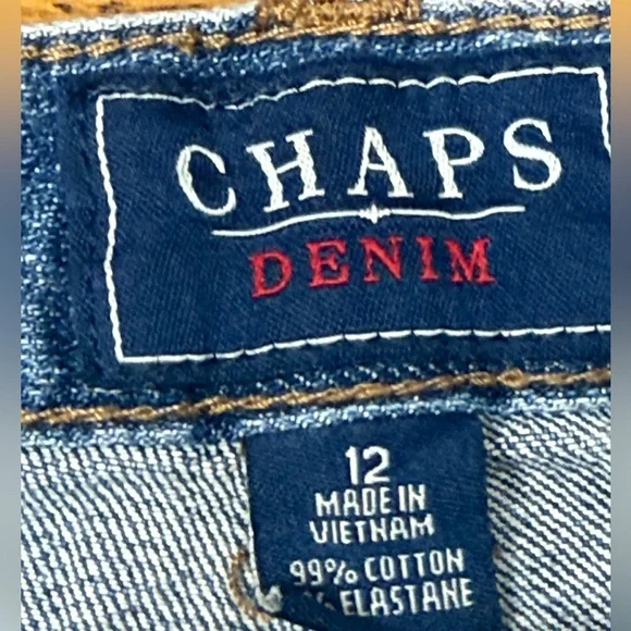 Chaps Denim Women’s Madden Straight Jeans Size 12 - Picture 5 of 7